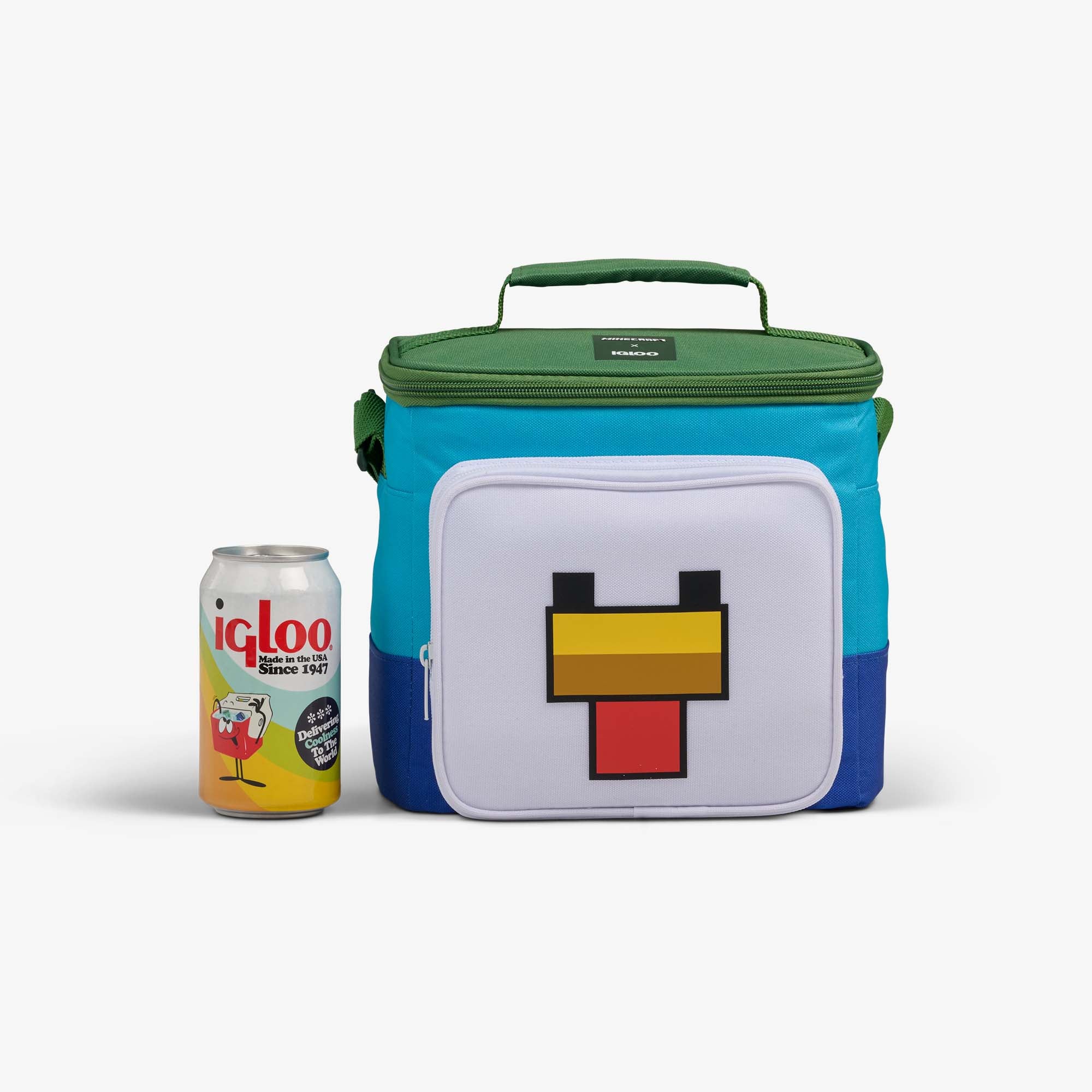 Minecraft Chicken Jockey Square Lunch Cooler Bag - Image 7