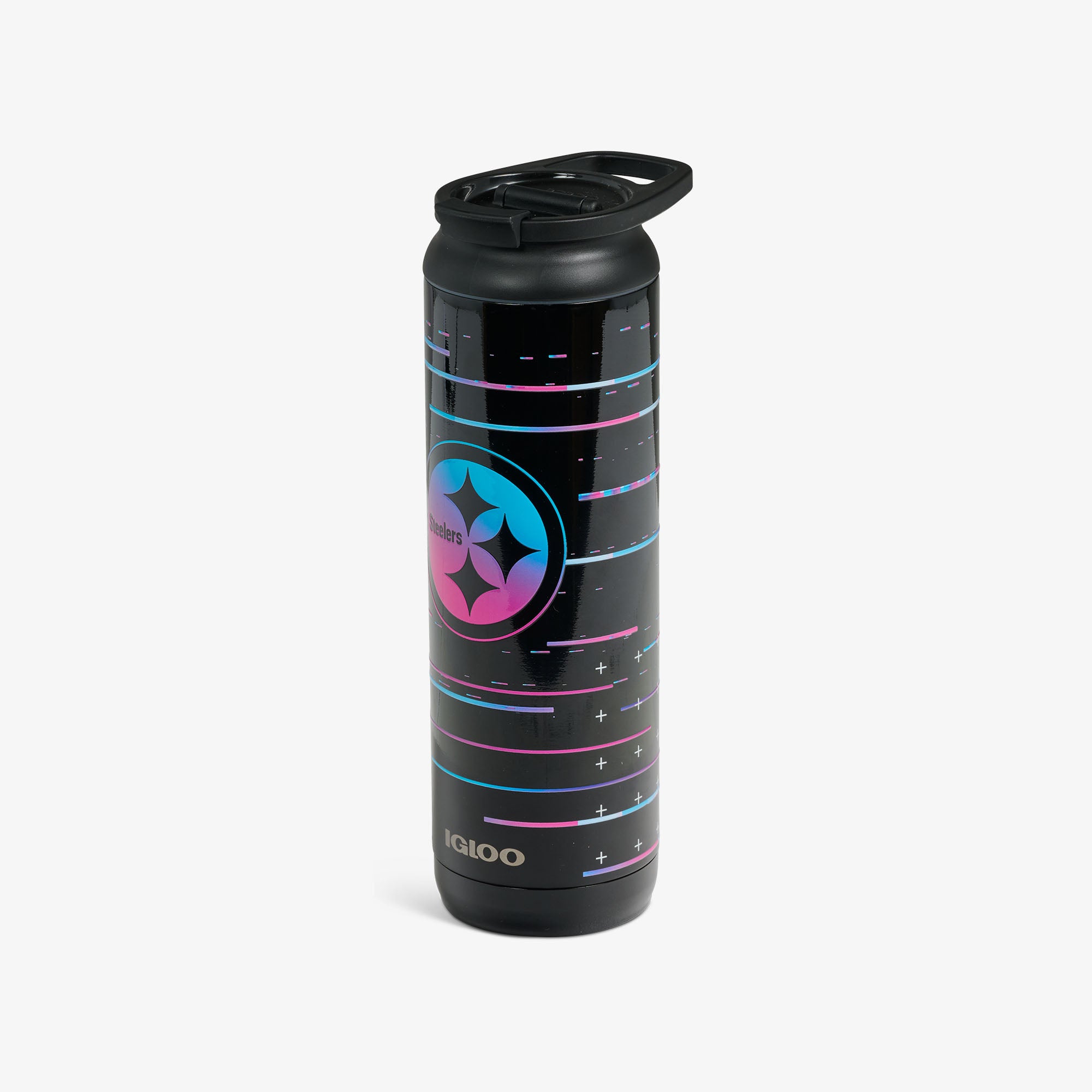 NFL Neon Pittsburgh Steelers 20 Oz Flip 'n' Sip Tumbler - Image 6